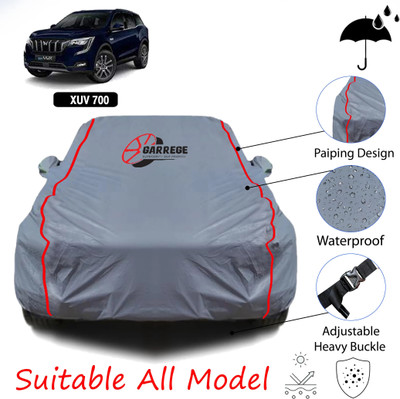 GARREGE Car Cover For Mahindra XUV 700 (With Mirror Pockets)(Grey, For 2021, 2022, 2023, 2024, 2025 Models)