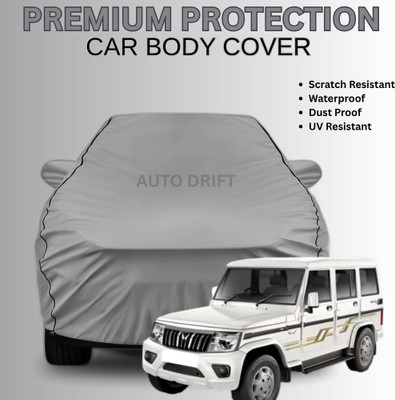 Auto Drift Car Cover For Mahindra Bolero, Bolero 2.5 Diesel, Bolero Camper 2WD PS BS3, Bolero Camper 4WD PS BS3, Bolero Camper Di Long 4WD BS3 Refresh, Bolero Camper GOLD 2WD BS3 Refresh, Bolero Camper GOLD VX 2WD BS3 Refresh, Bolero Camper HUBER 2WD BS3 Refresh, Bolero DI AC BS III, Bolero DI NON A