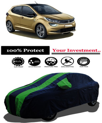 Amexride Car Cover For Tata Altroz XE Diesel (With Mirror Pockets)(Green)