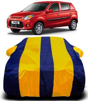AXLOZ Car Cover For Maruti Suzuki Alto 800 (With Mirror Pockets)(Multicolor)