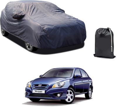 PAGORA Car Cover For Hyundai Verna Transform (With Mirror Pockets)(Grey)