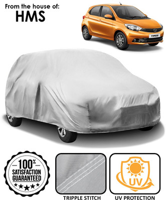 HMS Car Cover For Tata Tiago (Without Mirror Pockets)(Silver)