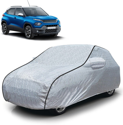 Autofy Car Cover For Tata Punch (With Mirror Pockets)(Silver)