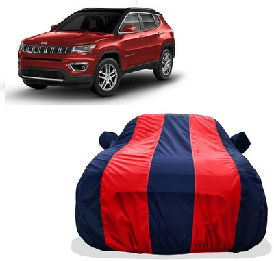Tricway Car Cover For Jeep Compass 1.4 Longitude Option Petrol (With Mirror Pockets)(Red)