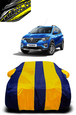 FRONCH Car Cover For Renault Triber RXT (With Mirror Pockets)(Yellow, Blue)