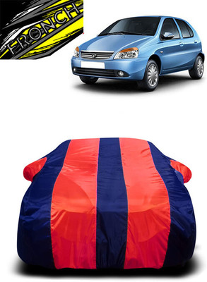 FRONCH Car Cover For Tata Indica D90 (With Mirror Pockets)(Red, Blue)