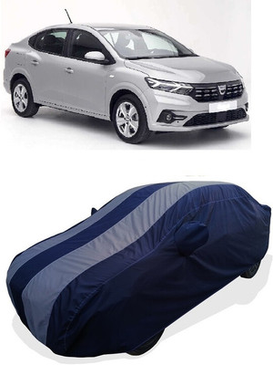 Coxtor Car Cover For Renault Logan (With Mirror Pockets)(Grey)
