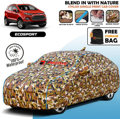 SPMOTIVE Car Cover For Ford Ecosport (With Mirror Pockets)(Multicolor)