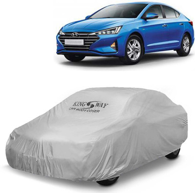 Kingsway Car Cover For Hyundai Elantra (Without Mirror Pockets)(Silver, For 2020, 2021 Models)