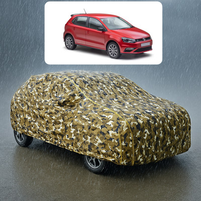 PAGORA Car Cover For Volkswagen Cross Polo 1.5 TDI (With Mirror Pockets)(Yellow, White)
