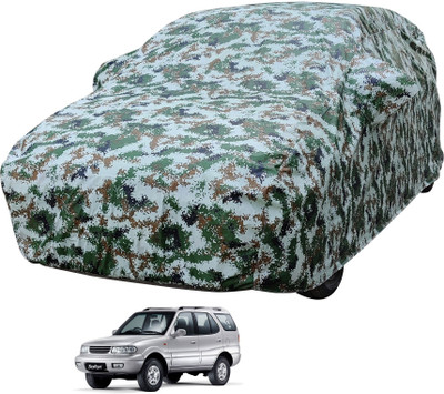 Auto Hub Car Cover For Tata Safari Dicor (With Mirror Pockets)(Multicolor)