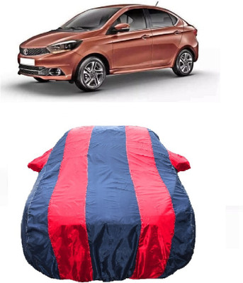 Wegather Car Cover For Tata Tigor Facelift (With Mirror Pockets)(Red)