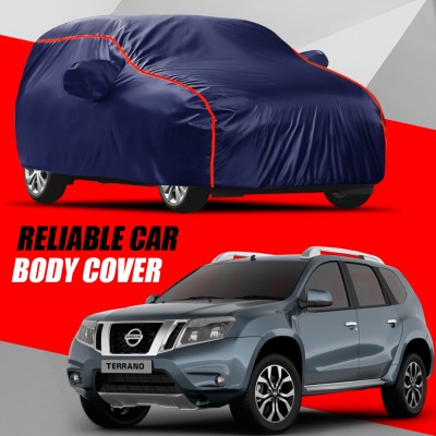 AUCTIMO Car Cover For Nissan Terrano (With Mirror Pockets)(Multicolor)