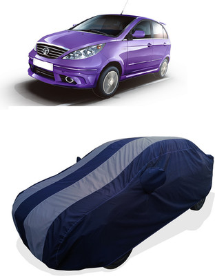 Coxtor Car Cover For Tata Indica D90 (With Mirror Pockets)(Grey)
