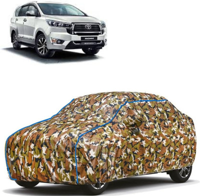Autohaux Car Cover For Toyota Innova Crysta 2.4 G MT (With Mirror Pockets)(Multicolor)