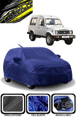 FRONCH Car Cover For Maruti Suzuki Gypsy (With Mirror Pockets)(Blue)