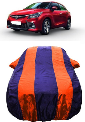 Wegather Car Cover For Toyota Glanza V Petrol (With Mirror Pockets)(Orange)