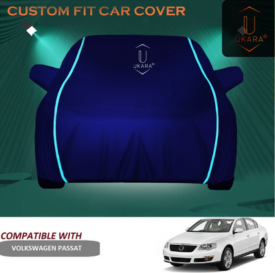 Ukara Car Cover For Volkswagen Passat (With Mirror Pockets)(Blue)