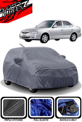 J S R Car Cover For Honda Accent Viva GLX (With Mirror Pockets)(Grey)