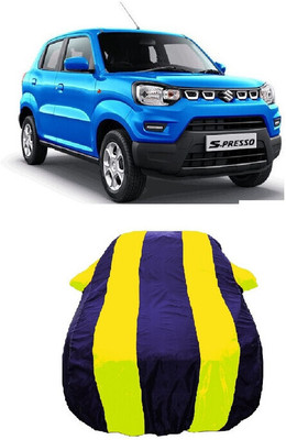 Wegather Car Cover For Maruti Suzuki S-Presso Vxi AMT (With Mirror Pockets)(Yellow)