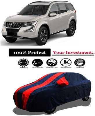 Amexride Car Cover For Mahindra XUV500 W11 Diesel (With Mirror Pockets)(Red)