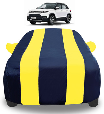 Amanzo Car Cover For Maruti Suzuki Vitara Brezza (With Mirror Pockets)(Yellow)