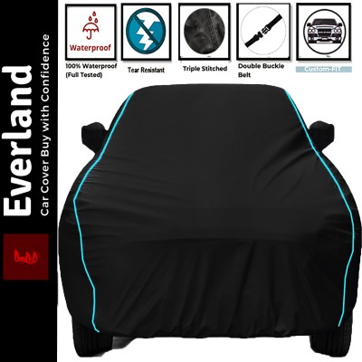 EverLand Car Cover For Maruti Suzuki Gypsy King (With Mirror Pockets)(Black, Blue)