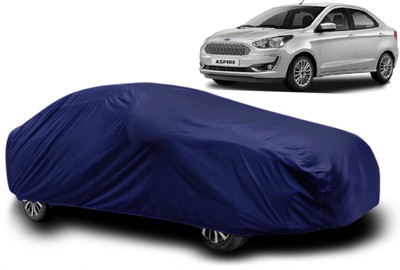 KULTEX Car Cover For Ford Aspire (With Mirror Pockets)(Blue)