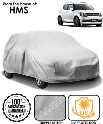 HMS Car Cover For Maruti Suzuki Ignis (Without Mirror Pockets)(Silver)
