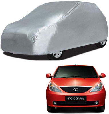 Mobik Car Cover For Tata Indica Vista (Without Mirror Pockets)(Silver)