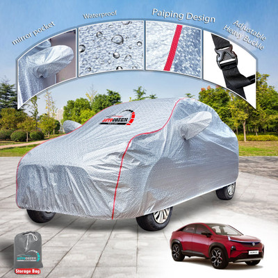 AUTOCOZEN Car Cover For Tata Curvv (With Mirror Pockets)(Silver)