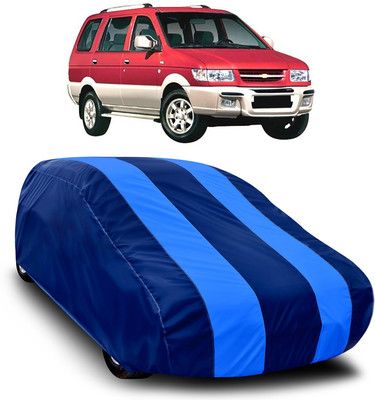 MoTRoX Car Cover For Chevrolet Tavera (Without Mirror Pockets)(Blue, Blue)