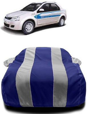 Autoprime Car Cover For Mahindra E Verito D2 (With Mirror Pockets)(White, Blue)