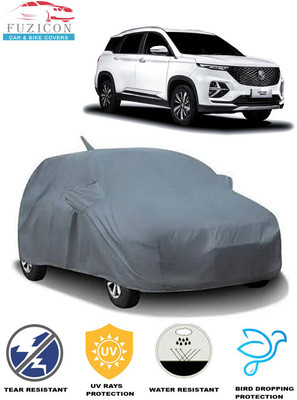 FUZICON Car Cover For MG Hector Plus (With Mirror Pockets)(Grey)