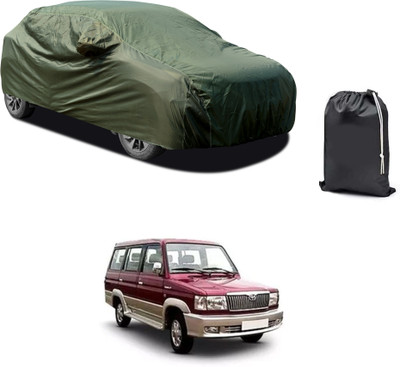 PAGORA Car Cover For Toyota Qualis (With Mirror Pockets)(Green)