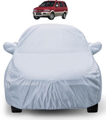 MOCKHE Car Cover For Chevrolet Tavera (With Mirror Pockets)(Silver)