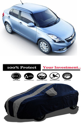 Amexride Car Cover For Maruti Suzuki Swift Dzire LXI Optional-O (With Mirror Pockets)(Grey)