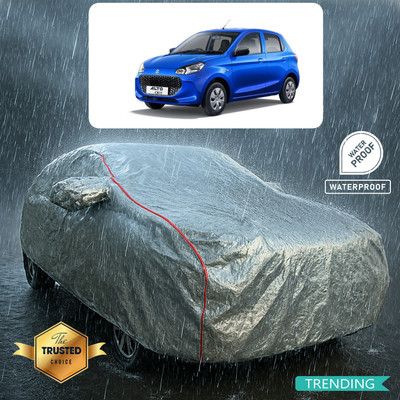 CODOKI Car Cover For Maruti A-Star VXI (With Mirror Pockets)(Silver, Red)