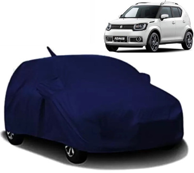 Swarish Car Cover For Maruti Suzuki Ignis (With Mirror Pockets)(Blue)