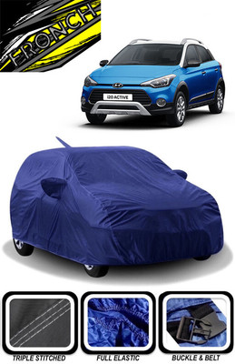 FRONCH Car Cover For Hyundai i20 Active 1.2 S (With Mirror Pockets)(Blue)