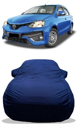 Wegather Car Cover For Toyota Etios Liva 1.2 GX Petrol (With Mirror Pockets)(Blue)
