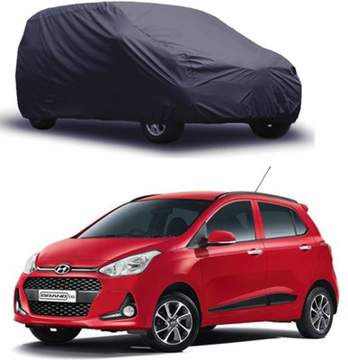 ROYAL AUTO MART Car Cover For Hyundai Grand i10 (Without Mirror Pockets)(Grey)