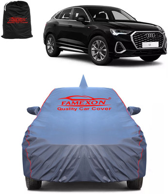 FAMEXON Car Cover For Audi Q3 (With Mirror Pockets)(Grey)