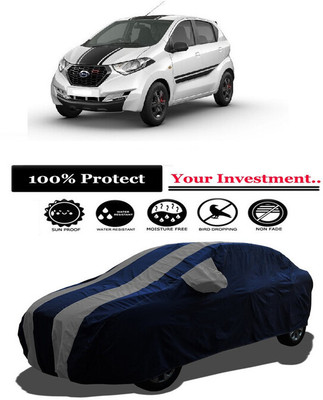 Amexride Car Cover For Datsun Redi GO Sport (With Mirror Pockets)(Grey)