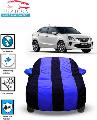 FUZICON Car Cover For Maruti Suzuki Glanza G Petrol (With Mirror Pockets)(Blue)