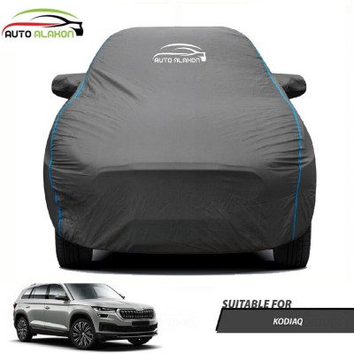 AUTO ALAXON Car Cover For Skoda Kodiaq (With Mirror Pockets)(Black)