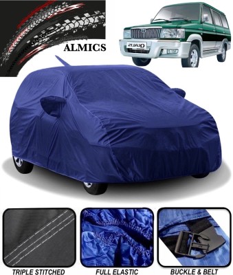 ALMICS Car Cover For Toyota Qualis (With Mirror Pockets)(Blue)