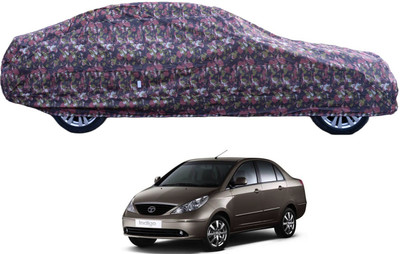 Auto Hub Car Cover For Tata Indigo CS (With Mirror Pockets)(Green)