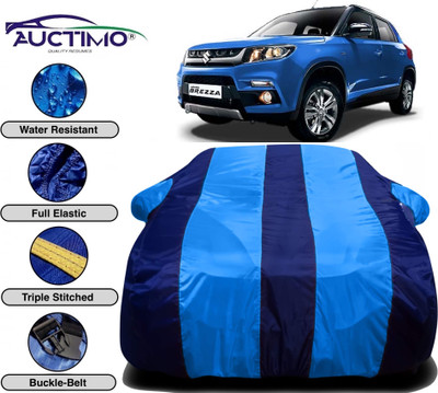 AUCTIMO Car Cover For Maruti Suzuki Vitara Brezza (With Mirror Pockets)(Multicolor)