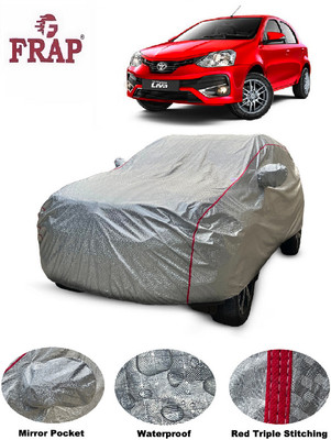 Frap Car Cover For Toyota Etios Liva (With Mirror Pockets)(Silver)